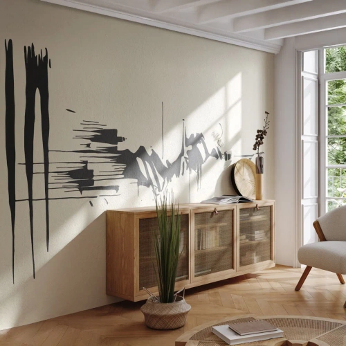 Selbstklebende Fototapete Deluxe Sticker - Hastige Abstraktion - Abstraktion, Minimalismus, Stück - 200x140 cm