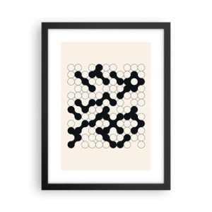 Poster in einem schwarzem Rahmen - Chinesisches Spiel – Variation - 30x40 cm