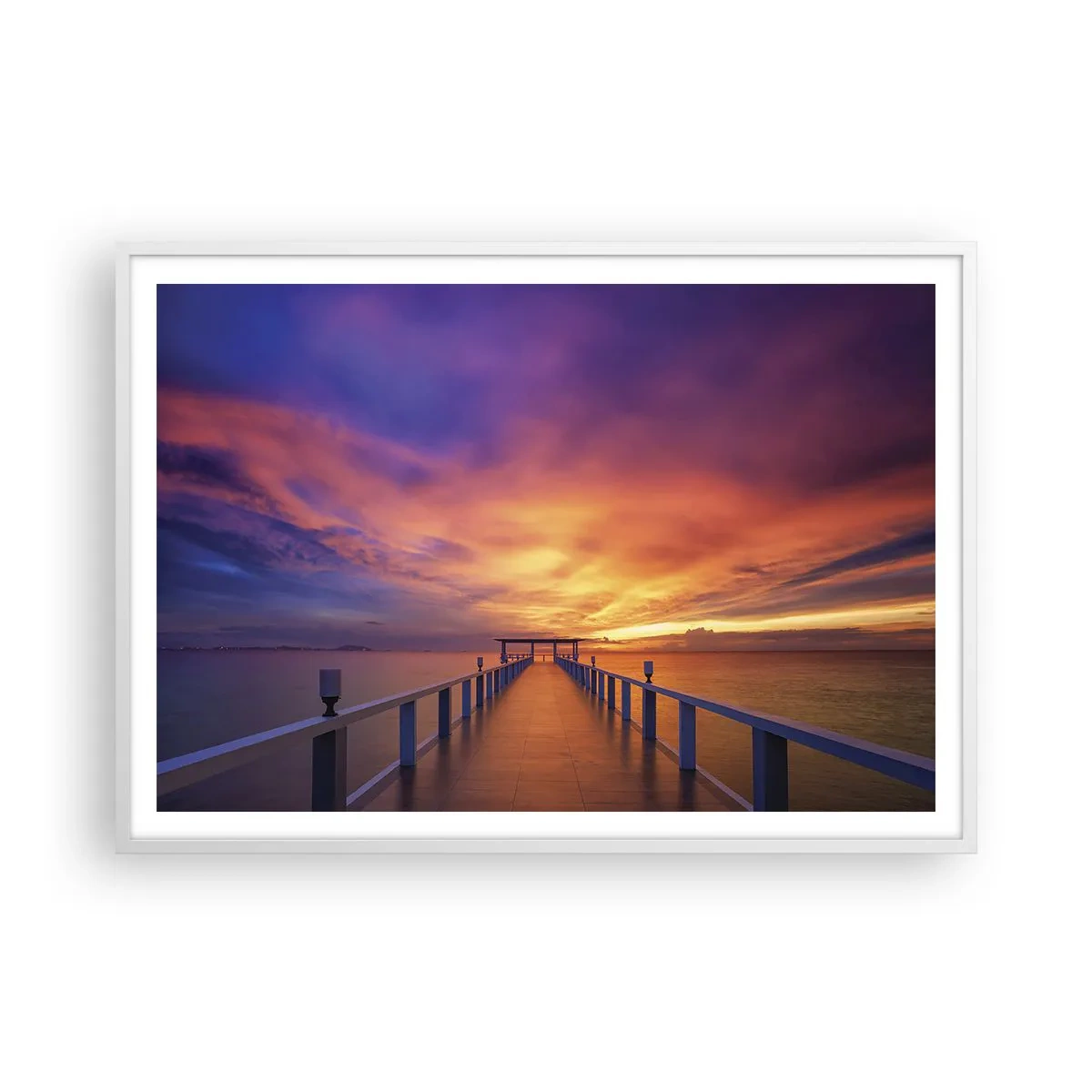 Poster in einem weißen Rahmen - Ohne Ende - 100x70 cm