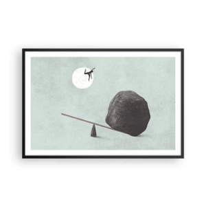 Poster in einem schwarzem Rahmen - Erfüllte Träume - 91x61 cm