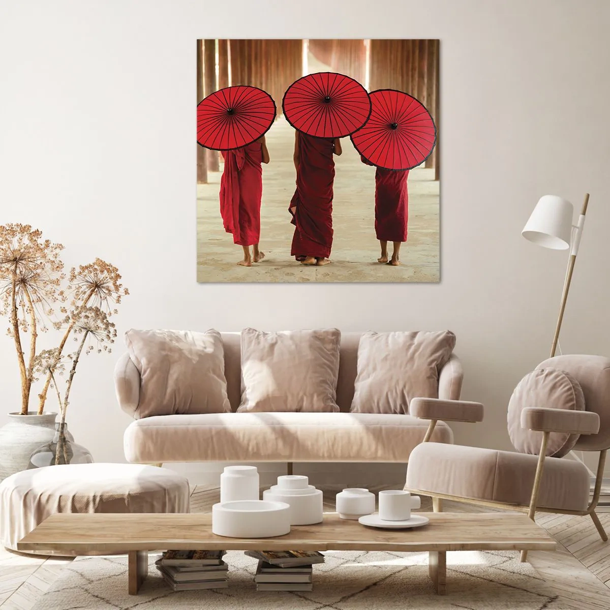 Bild auf Leinwand - Leinwandbild - Auf dem Weg ins Reine Land - 70x70 cm