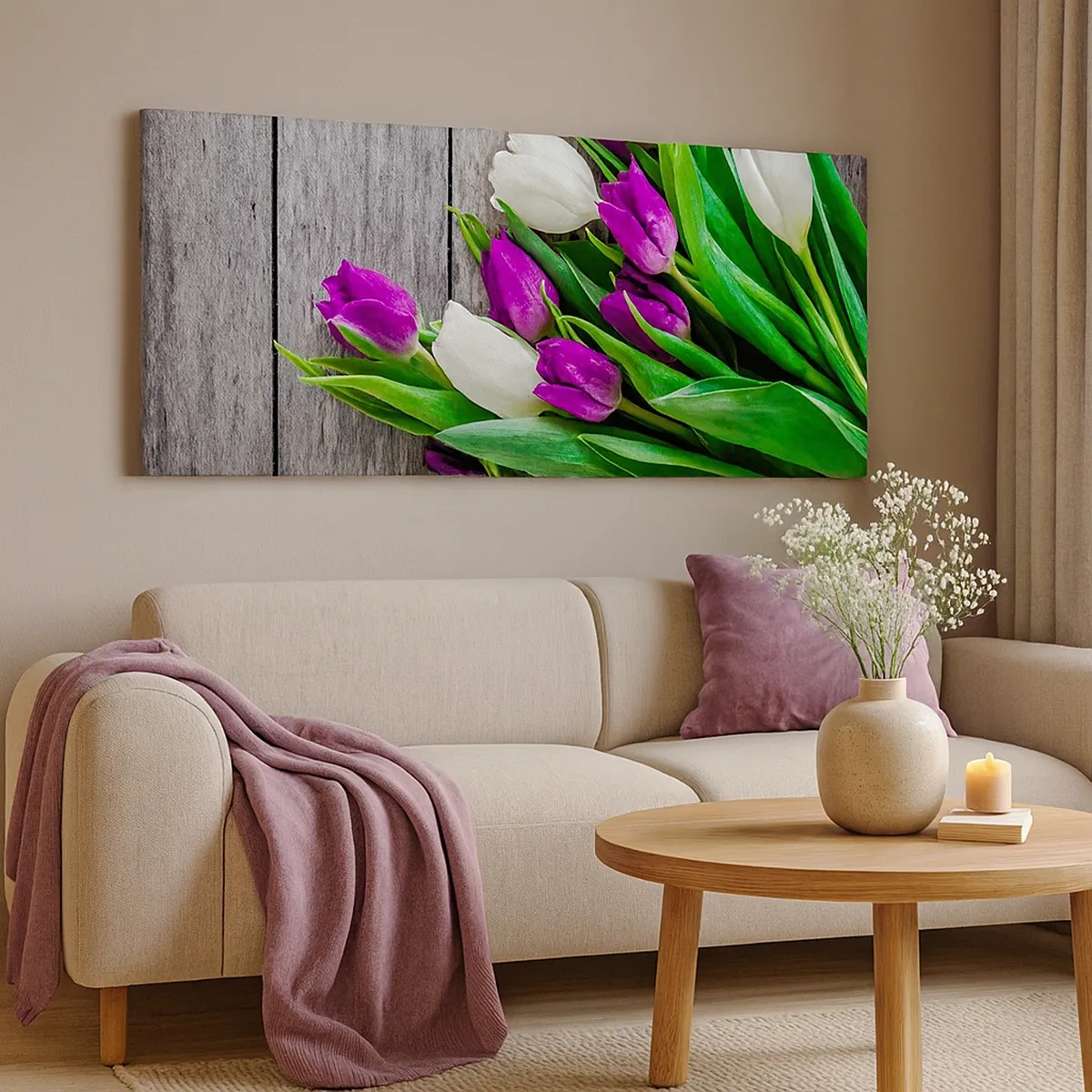 Bild auf Leinwand - Leinwandbild - Am Tag der Frühlingsferien - 30x30 cm