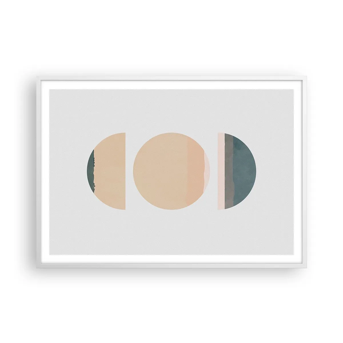 Poster in einem weißen Rahmen - Ein Rad hinter dem anderen… - 100x70 cm