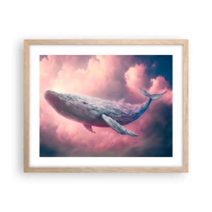 Poster in einem Rahmen aus heller Eiche - Reibe deine Augen - 50x40 cm