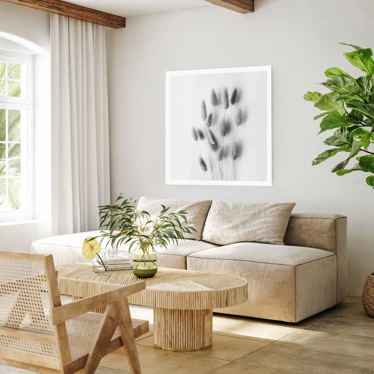 Poster - Eure flauschige Grashoheit - 60x60 cm
