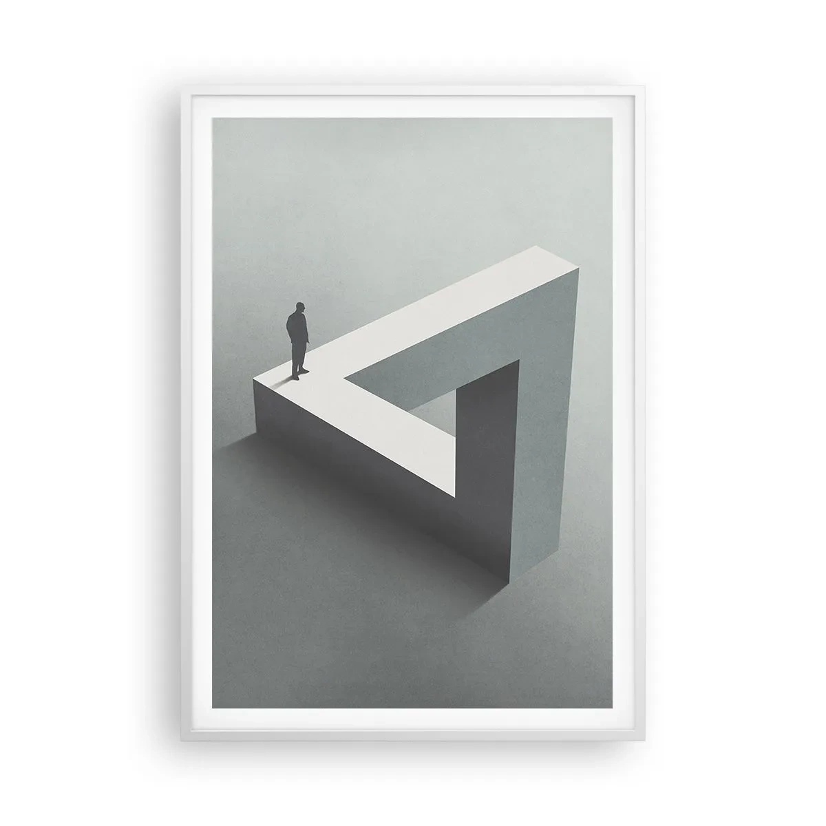 Poster in einem weißen Rahmen - Es ist also doch möglich - 70x100 cm