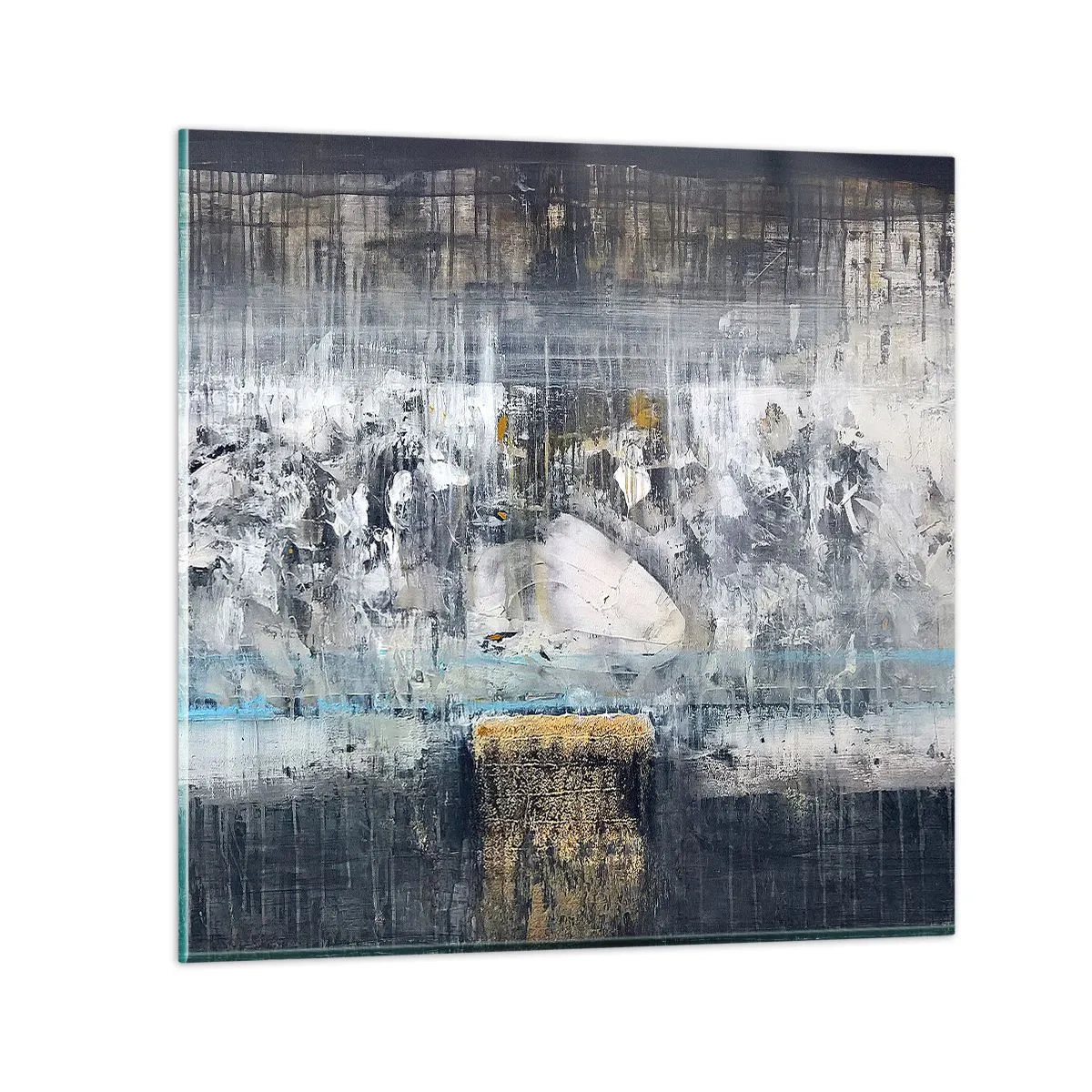 Glasbild - Bild auf glas - Wie auf Eis, wie nach Dezember - 60x60 cm