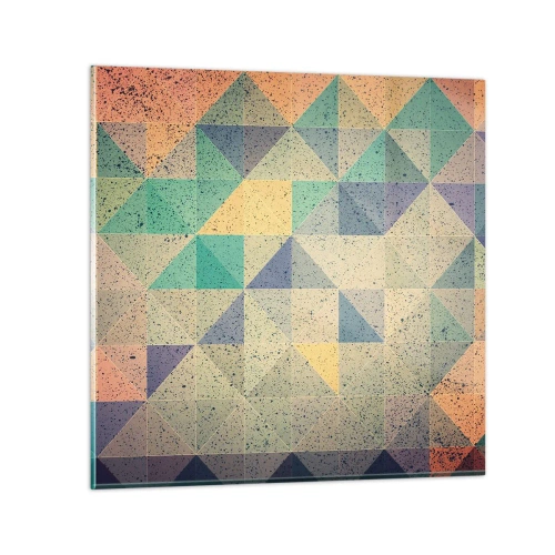 Glasbild - Bild auf glas - Republik der Dreiecke - 40x40 cm