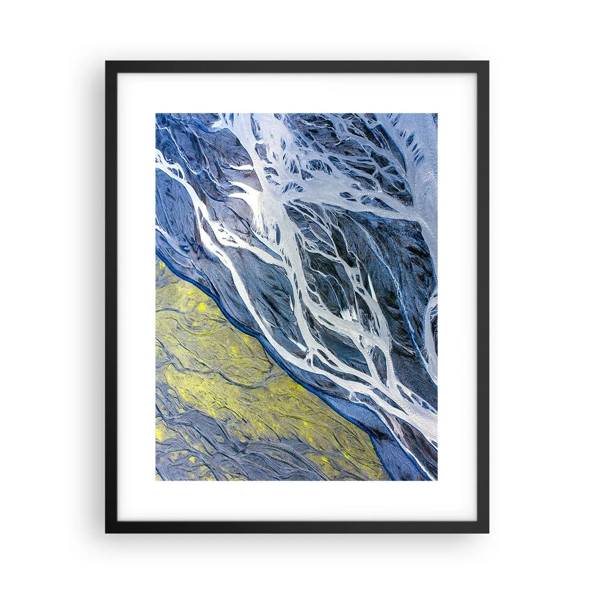 Poster in einem schwarzem Rahmen - Felsmalereien der Natur - 40x50 cm