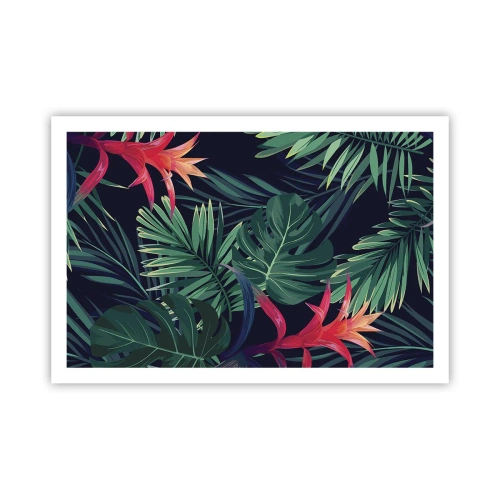 Poster - Im Grünen in Flammen gehen - 91x61 cm