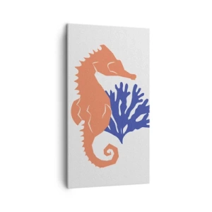 Bild auf Leinwand - Leinwandbild - Auf einer Unterwasserwiese - 45x80 cm