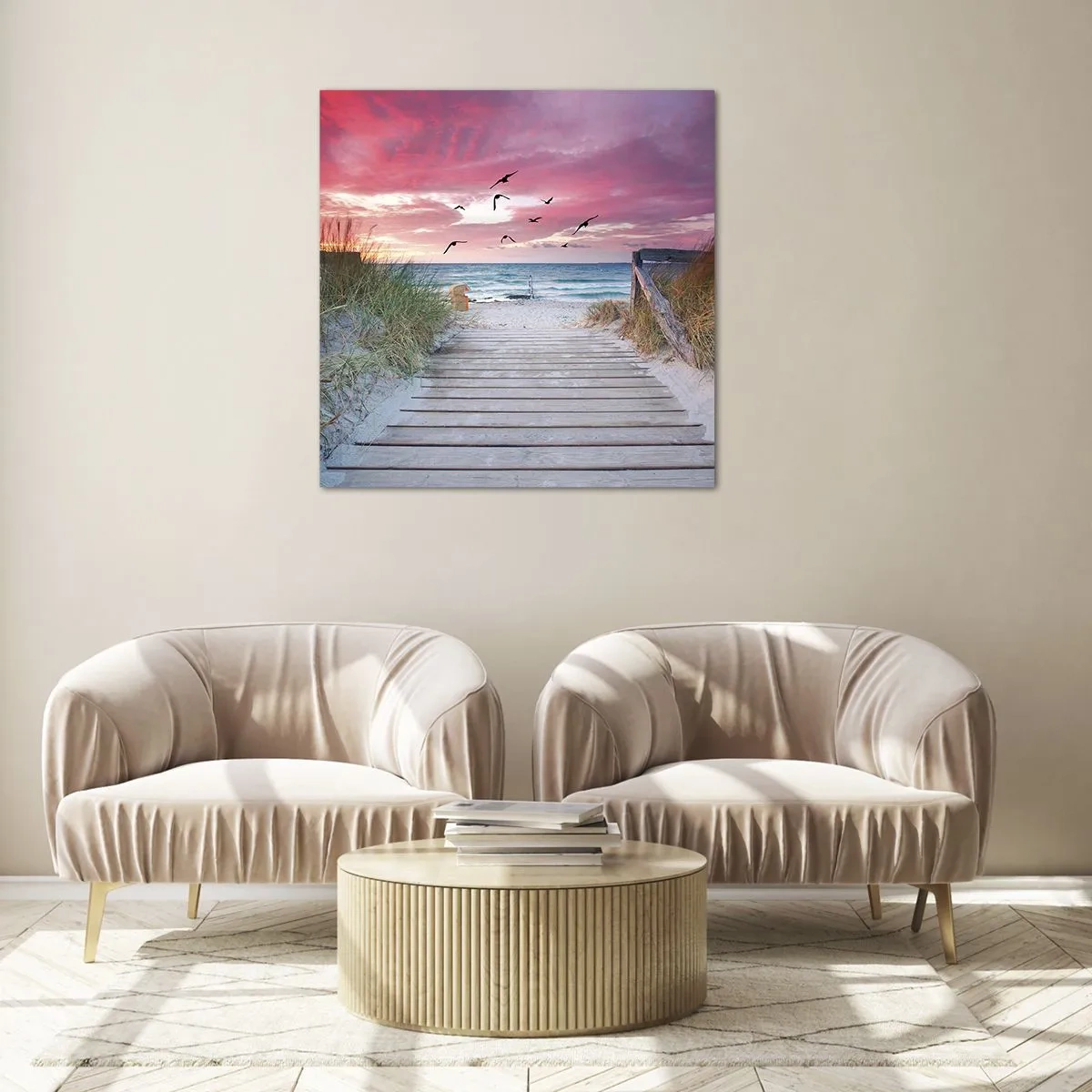 Glasbild - Bild auf glas - Baltischer Eindruck - 40x40 cm