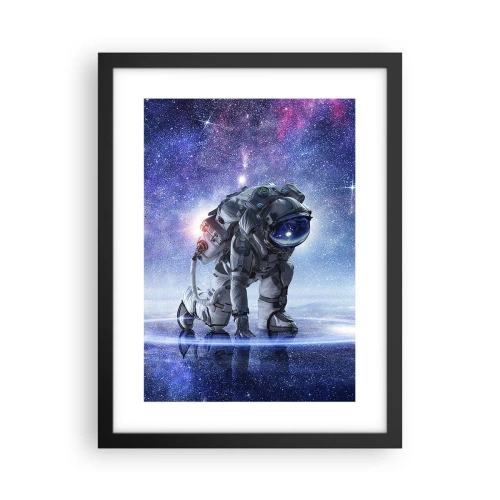 Poster in einem schwarzem Rahmen - Der Sternenhimmel über mir - 30x40 cm