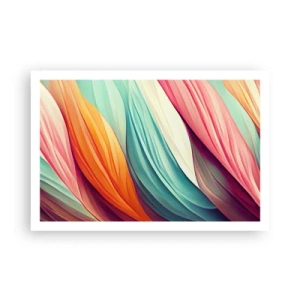 Poster - Regenbogengewebe - 91x61 cm