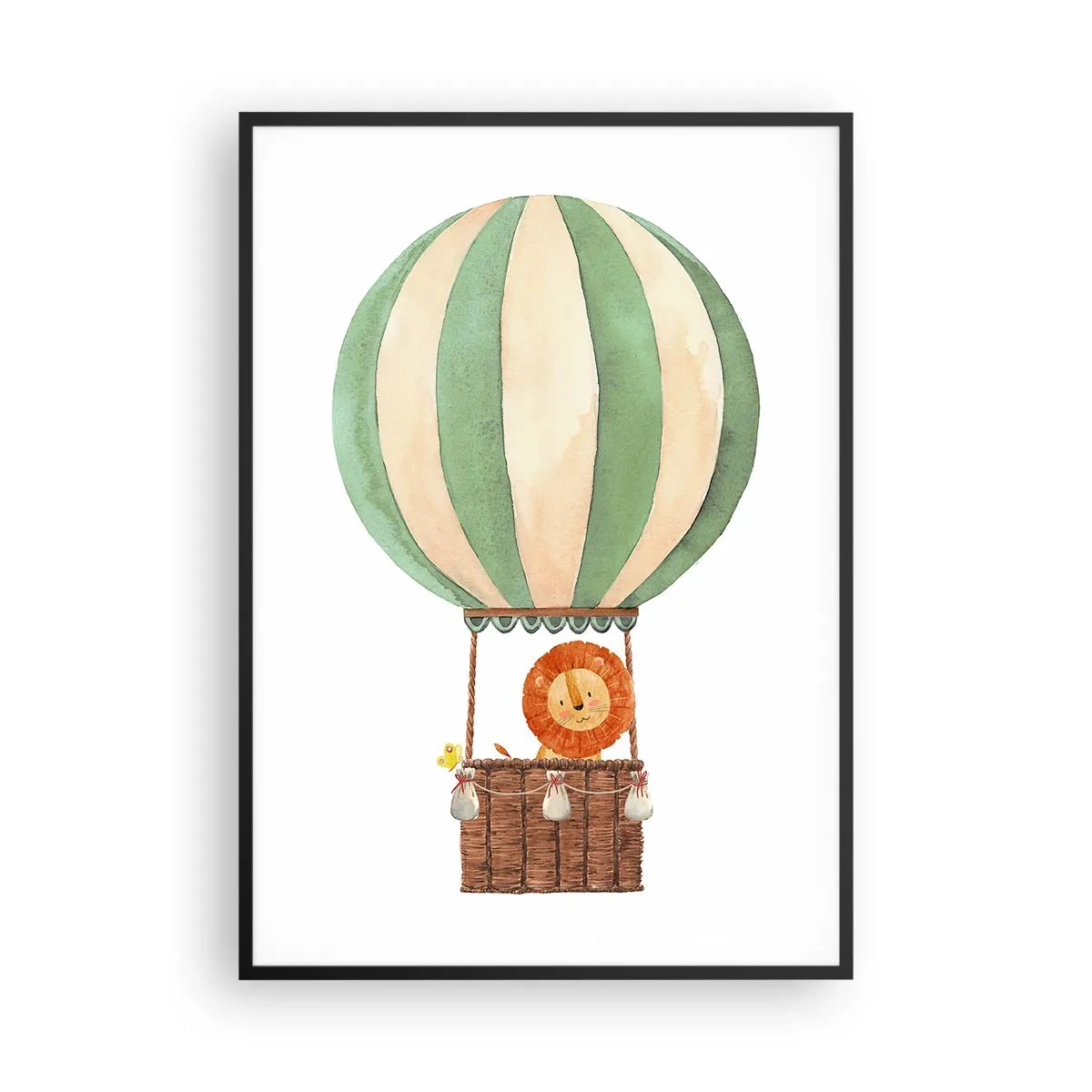 Poster in einem schwarzem Rahmen - Leons Reisen - 70x100 cm