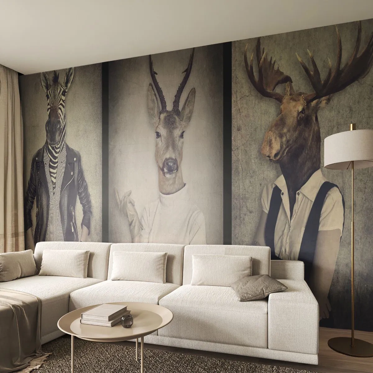 Fototapete Standard Eco - Lass die Gesten sprechen - Abstraktion, Fantasie, Rippen - 400x280 cm
