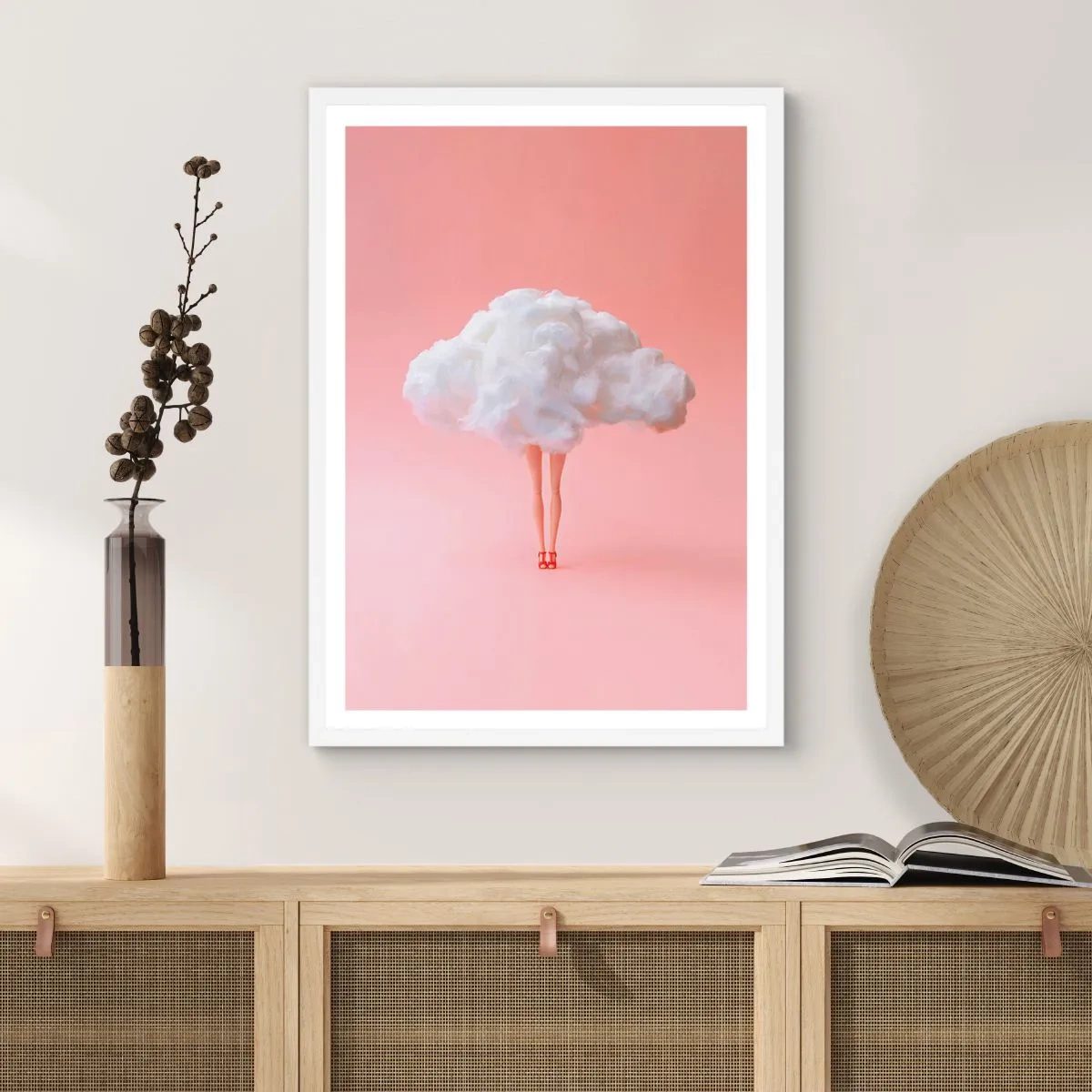 Poster in einem weißen Rahmen - Süßes Versprechen - 40x50 cm