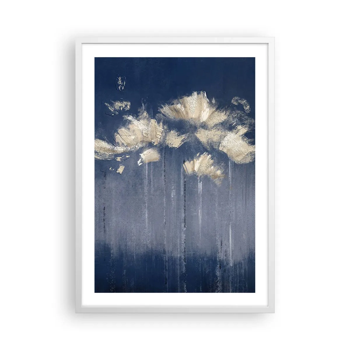 Poster in einem weißen Rahmen - Wie Blütenblätter im Wind - 50x70 cm