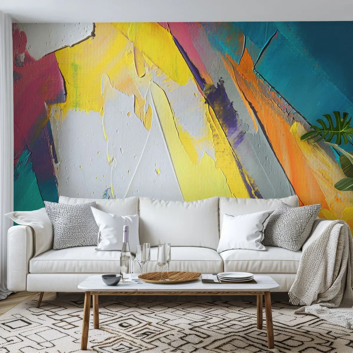 Fototapete Premium Canvas - Die Anatomie des Lichts - Abstraktion, Stück, 3D - 350x256 cm