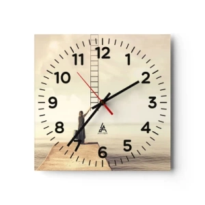 Wanduhr - Glasuhr - Eine magische Reise - 40x40 cm