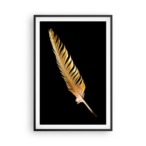 Poster in einem schwarzem Rahmen - Er hat ein ungewöhnliches Schreibtalent ... - 61x91 cm