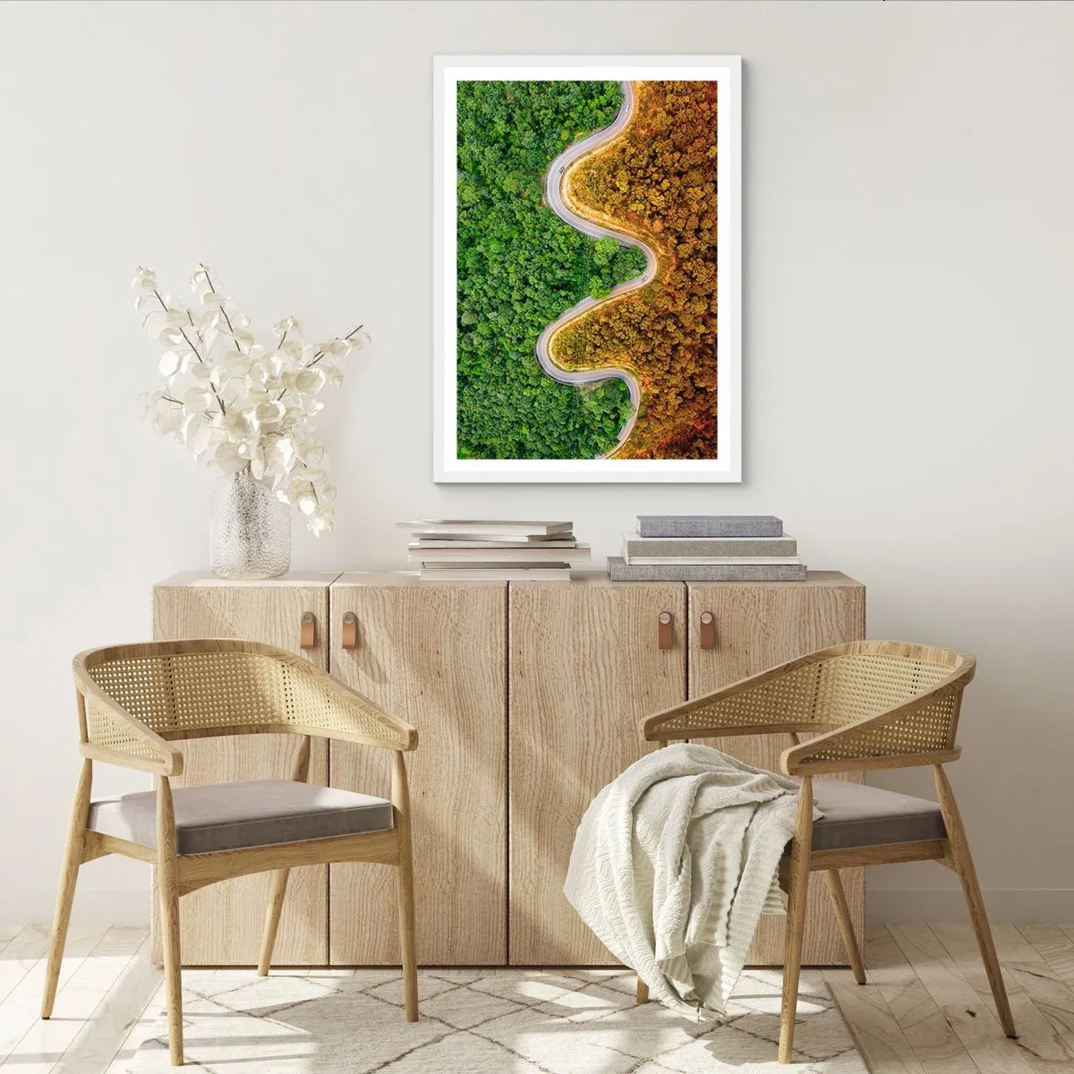 Poster in einem weißen Rahmen - Grenzen und Durchbrüche - 40x50 cm