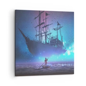 Bild auf Leinwand - Leinwandbild - Begegnung mit dem Mythos des Meeres - 50x50 cm