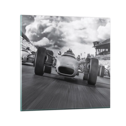 Glasbild - Bild auf glas - Power ist da! - 70x70 cm