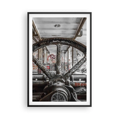 Poster in einem schwarzem Rahmen - Das geheime Leben der Fabrik - 61x91 cm