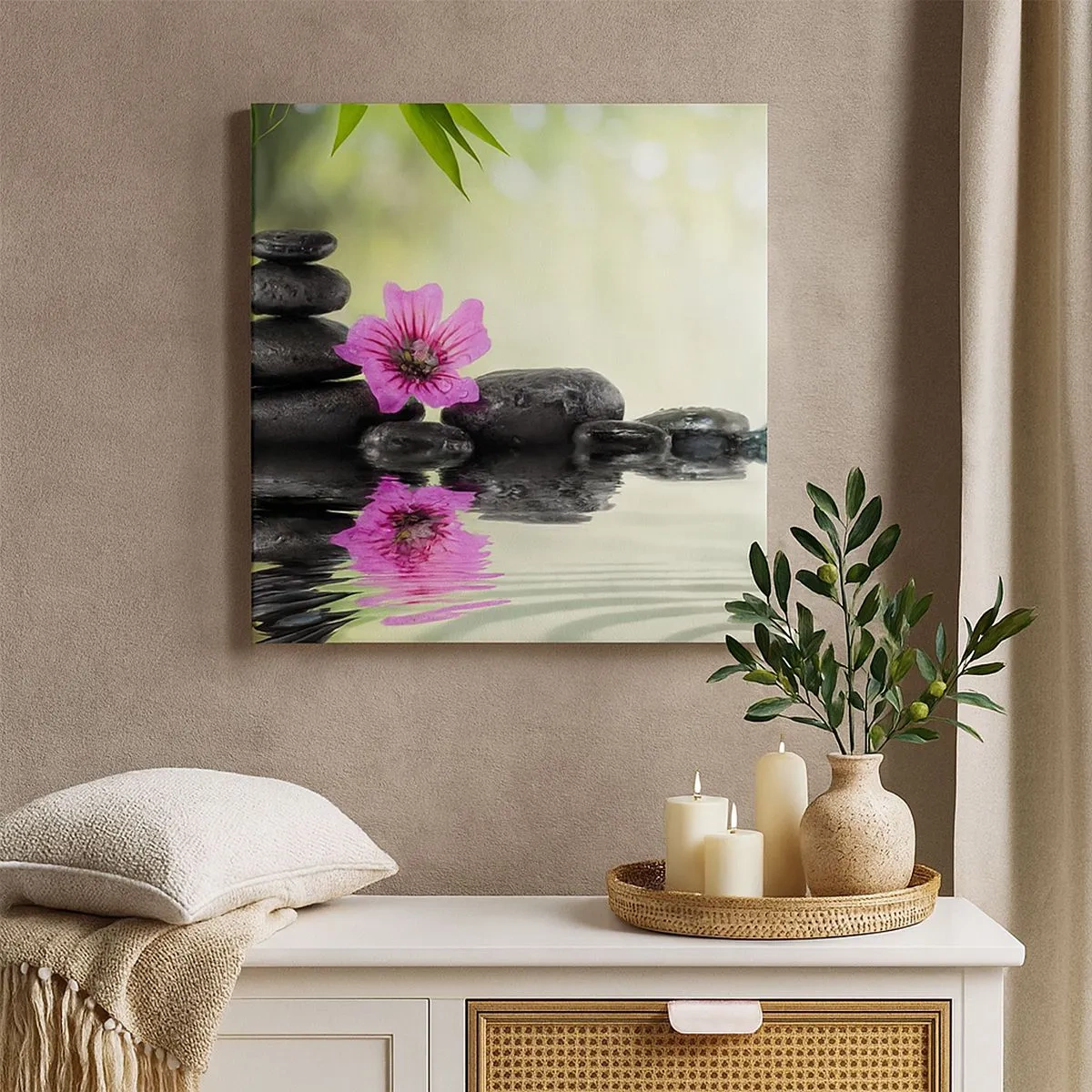 Bild auf Leinwand - Leinwandbild - Zeit für die Seele - 30x30 cm