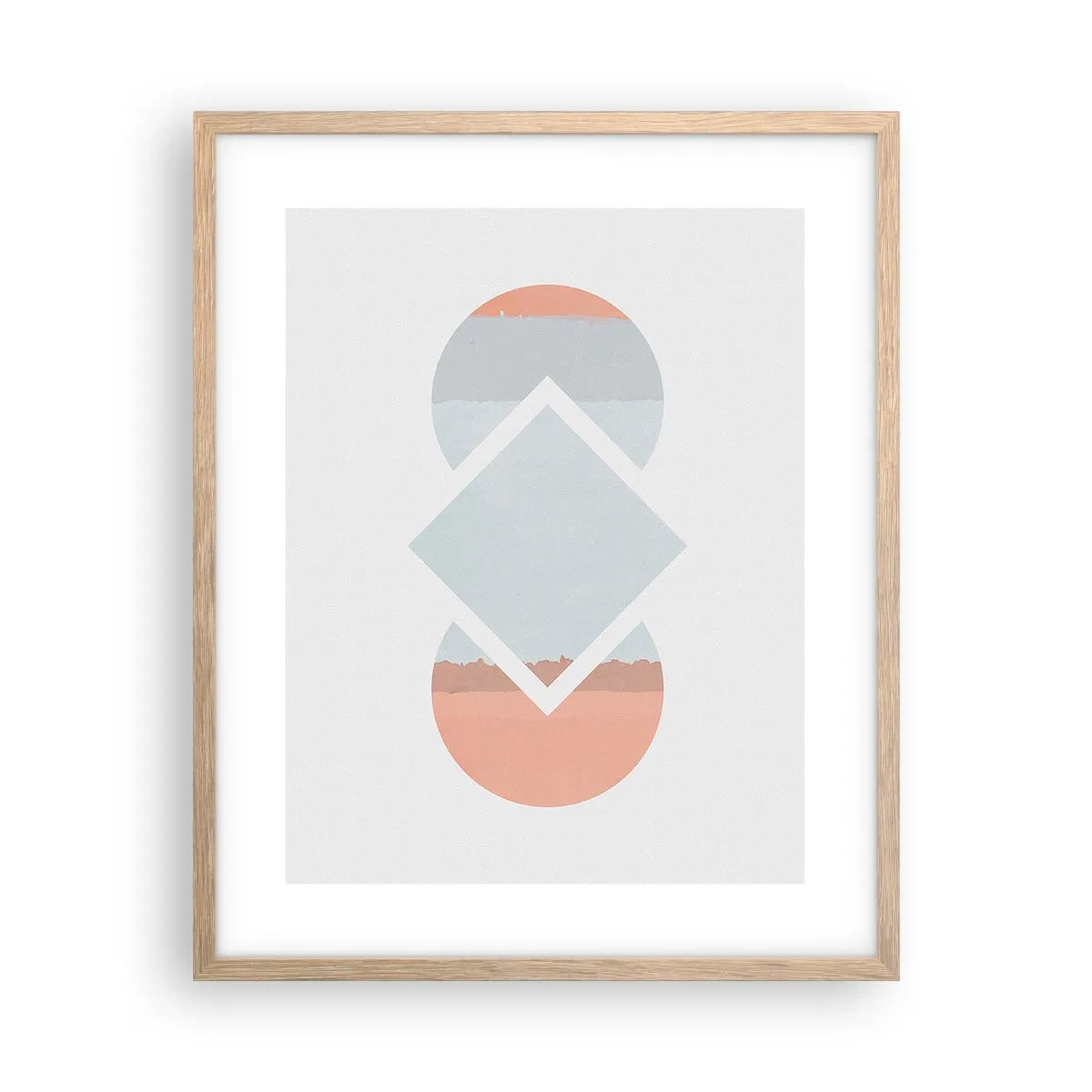 Poster in einem Rahmen aus heller Eiche - Die Situation ist klar - 40x50 cm