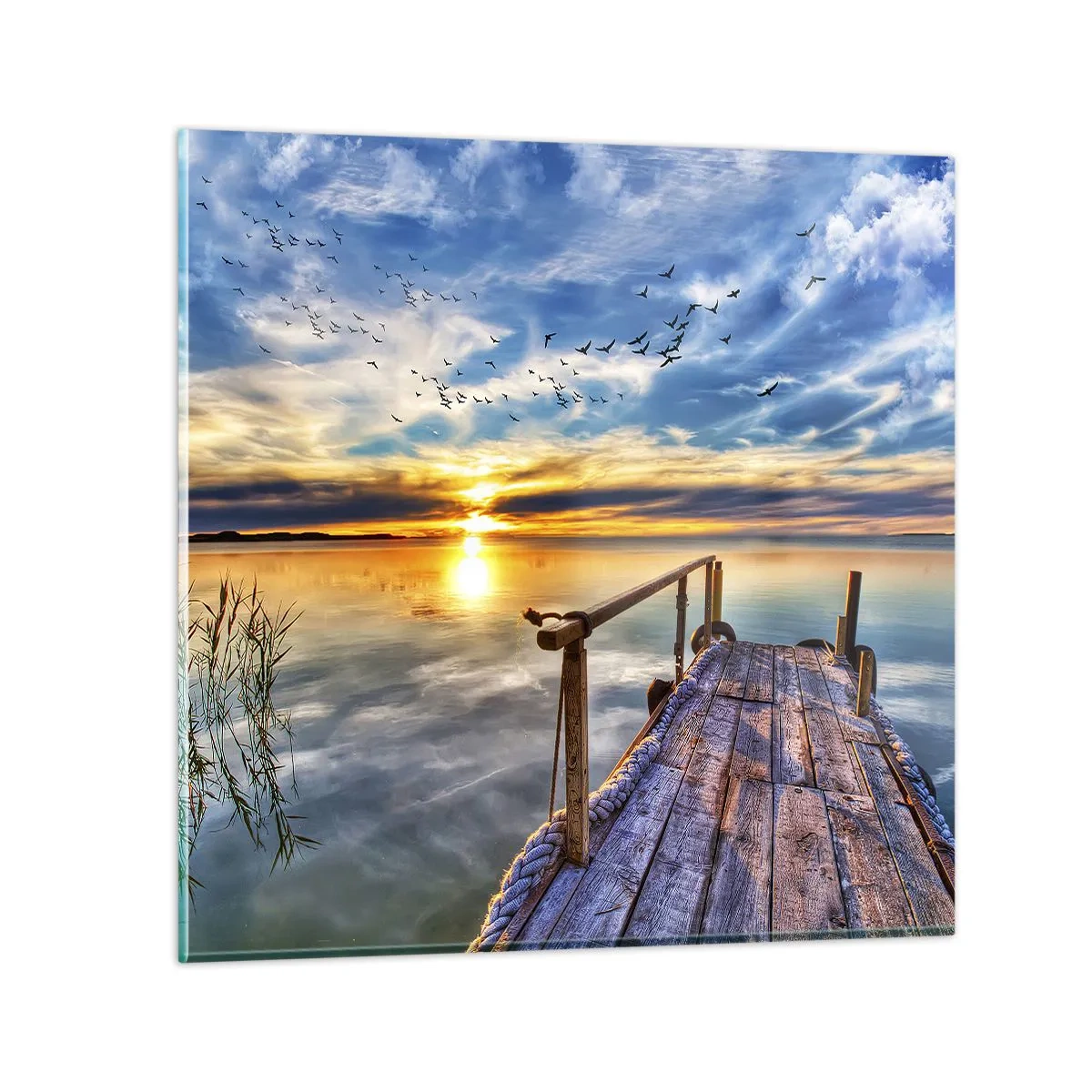 Glasbild - Bild auf glas - Der Wind geht zur Ruhe - 50x50 cm