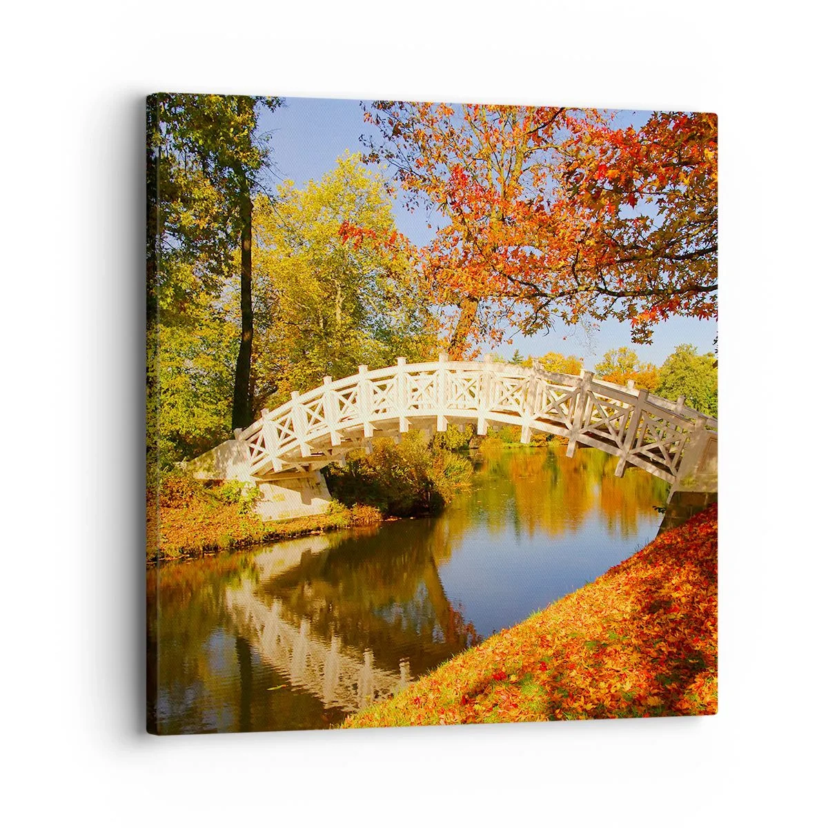 Bild auf Leinwand - Leinwandbild - Auf der weißen Seufzerbrücke - 30x30 cm