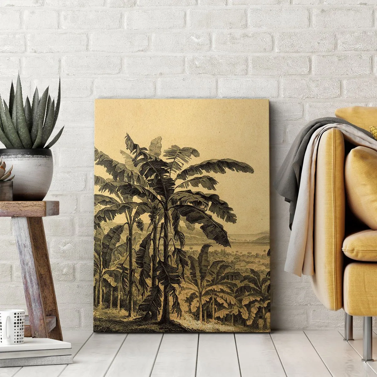 Bild auf Leinwand - Leinwandbild - in einem kolonialen Klima - 55x100 cm