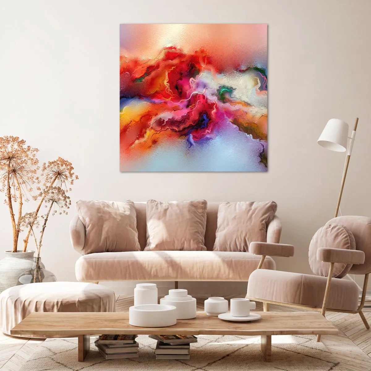 Bild auf Leinwand - Leinwandbild - Wie man Träume fängt - rauchen - 50x50 cm