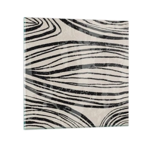 Glasbild - Bild auf glas - Linienpool - 40x40 cm