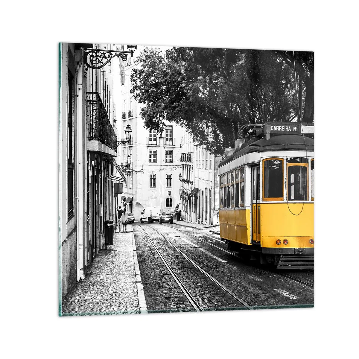 Glasbild - Bild auf glas - Und Fado im Hintergrund - 70x70 cm