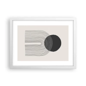 Poster in einem weißen Rahmen - Zittern und Vertrauen - 40x30 cm