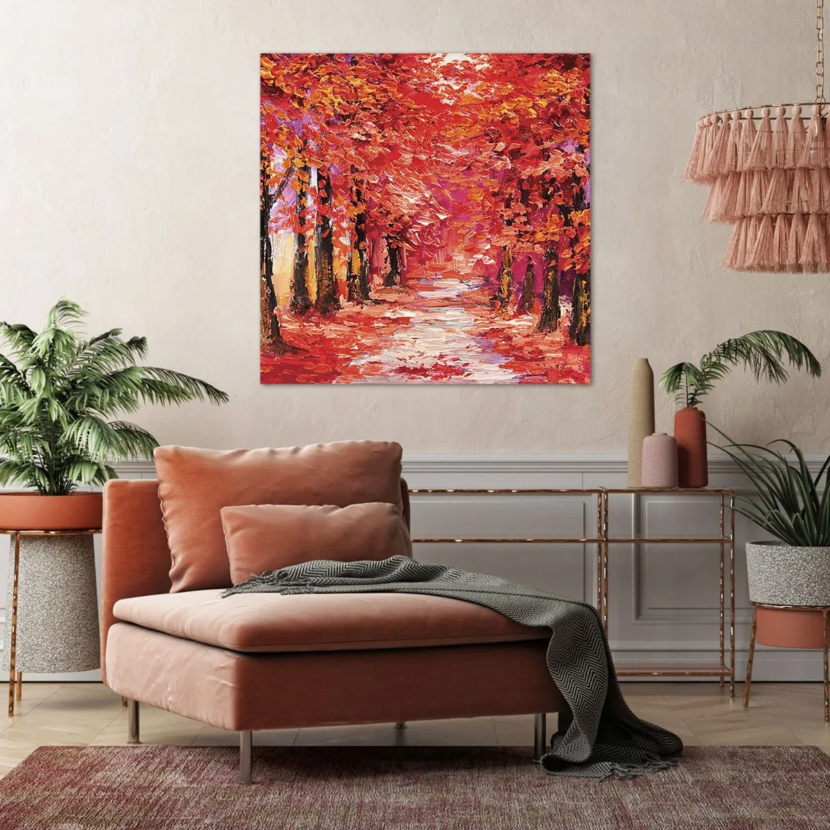 Bild auf Leinwand - Leinwandbild - Herbstlicher Eindruck - 60x60 cm