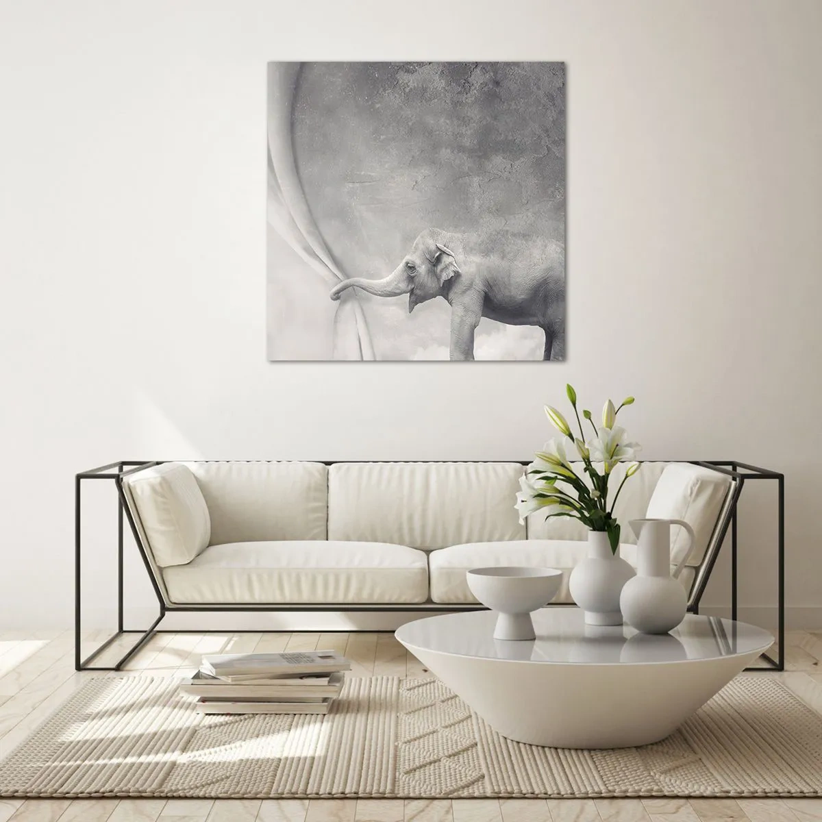 Glasbild - Bild auf glas - Enthülle das Geheimnis - 50x50 cm