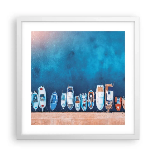 Poster in einem weißen Rahmen - In einer Reihe - 40x40 cm