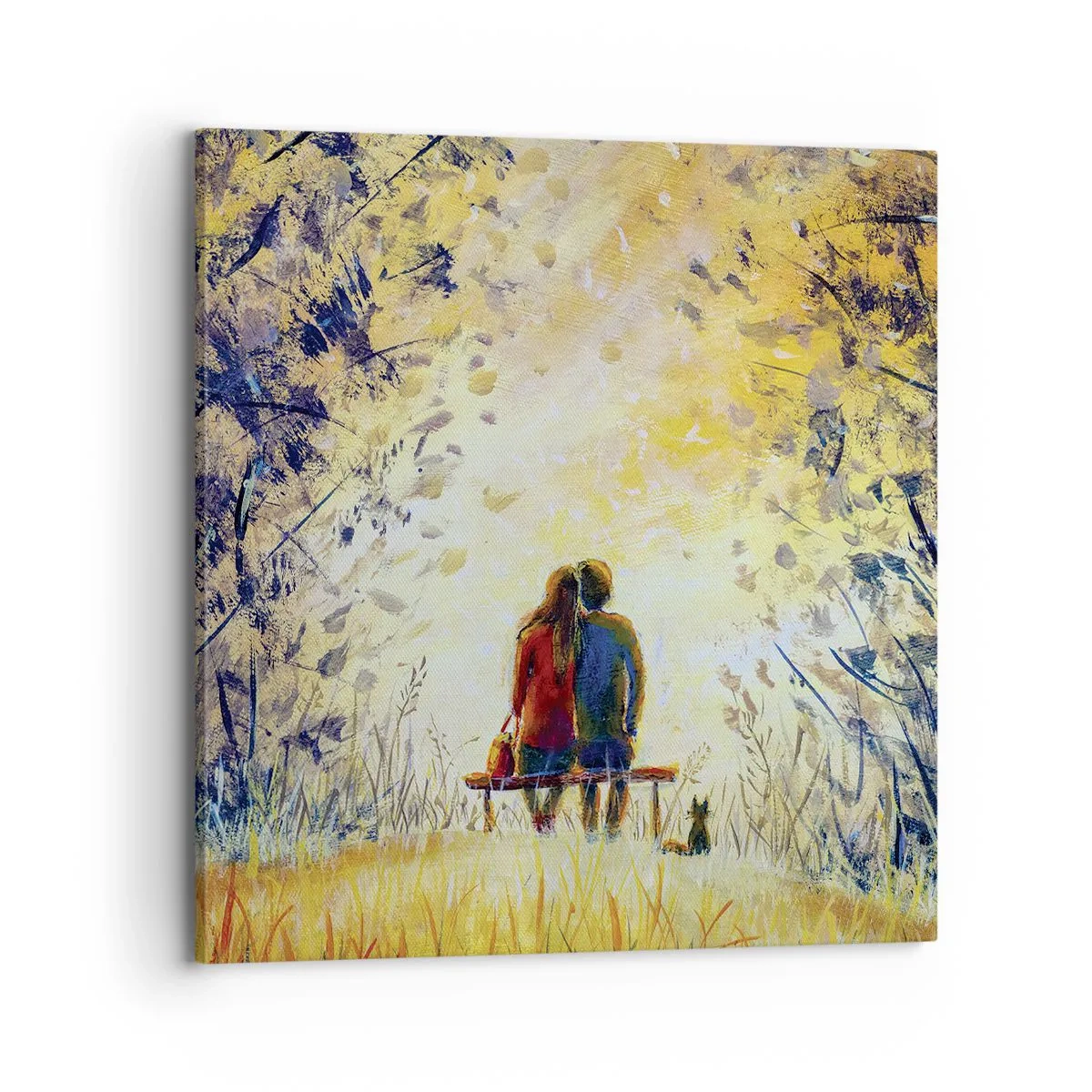 Bild auf Leinwand - Leinwandbild - Magischer Augenblick - 70x70 cm