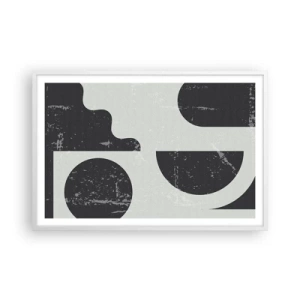 Poster in einem weißen Rahmen - Komposition oben und unten - 91x61 cm