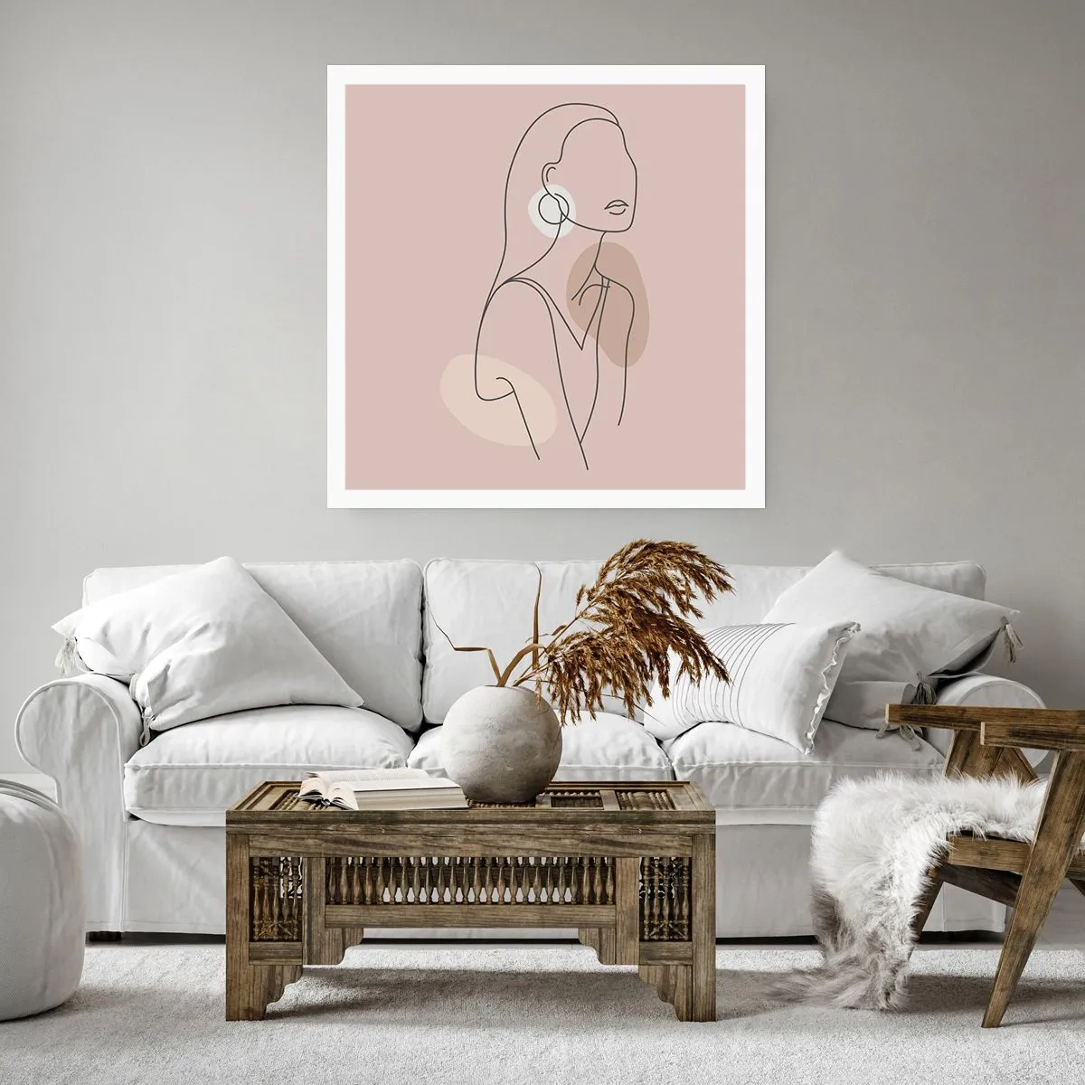 Poster - Mädchenhafte Ikone - 30x30 cm