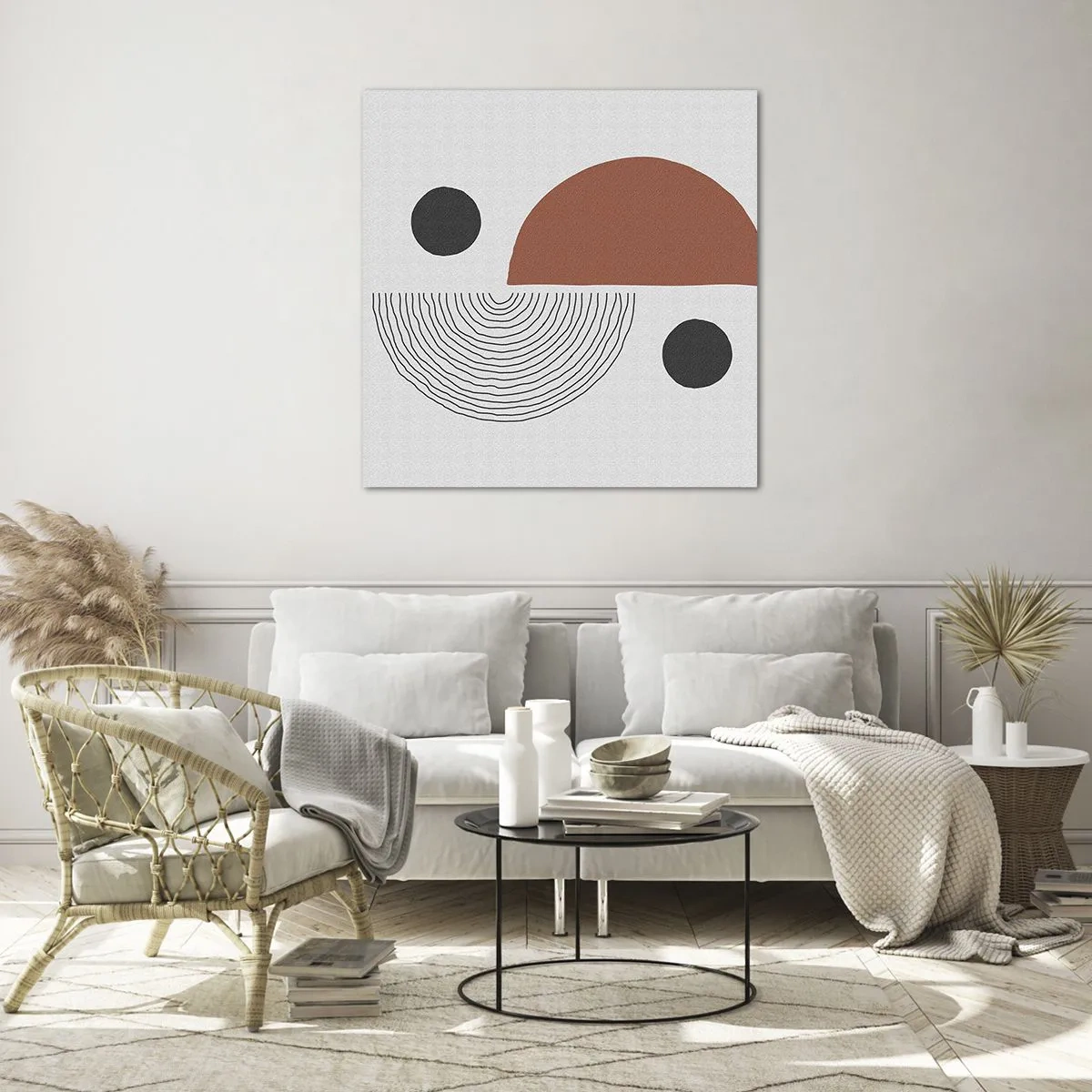 Glasbild - Bild auf glas - Perfektion des Rades - 70x70 cm