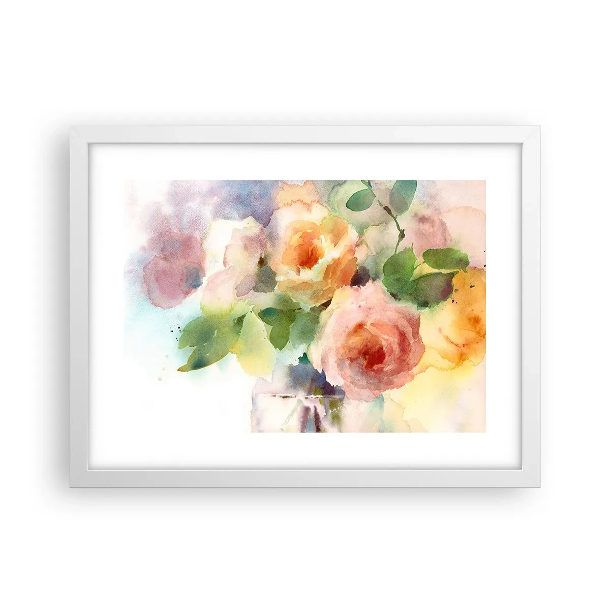 Poster in einem weißen Rahmen - Zart wie Aquarell - 40x30 cm