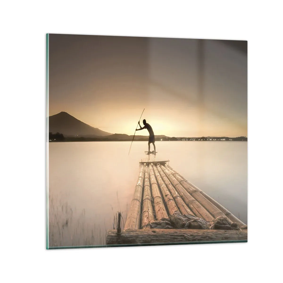 Glasbild - Bild auf glas - Vor dem schlafen gehen - 30x30 cm