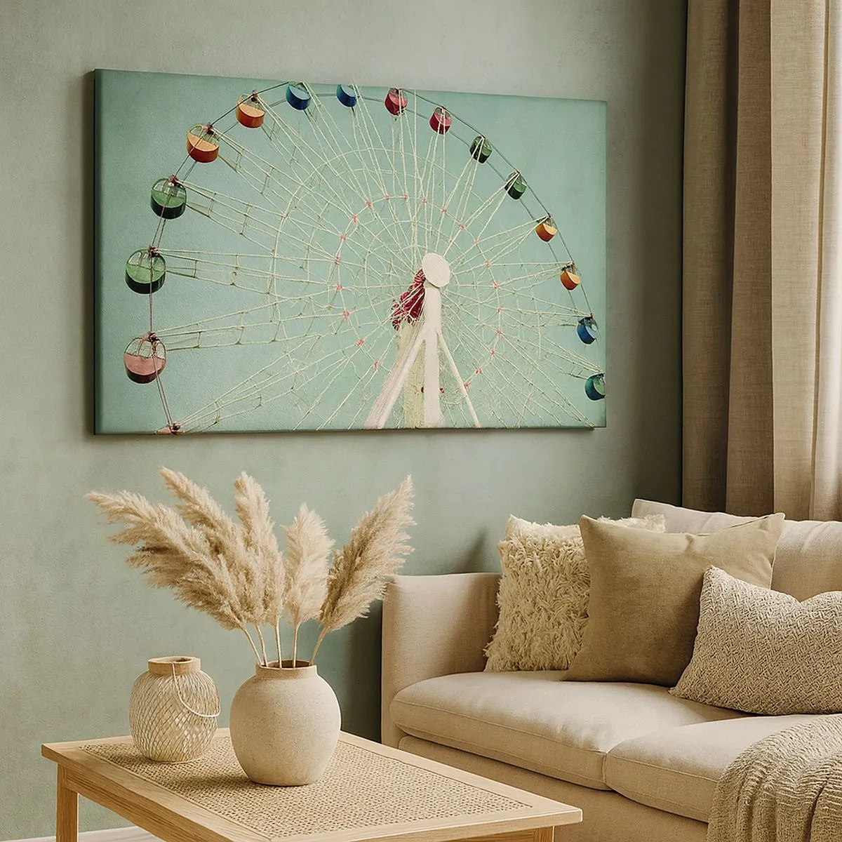 Bild auf Leinwand - Leinwandbild - Wir laden zum Spiel ein - 100x40 cm