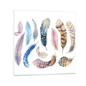 Glasbild - Bild auf glas - Hell, bunt und bunt - 30x30 cm