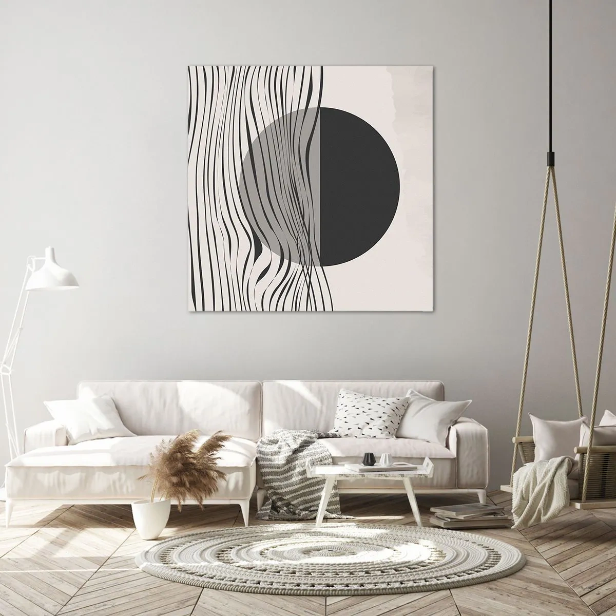 Bild auf Leinwand - Leinwandbild - Halbe Komposition - 70x70 cm